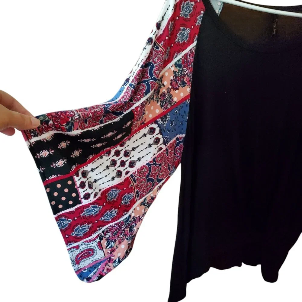 Boho Hippie Festival‎ Top Girl Kimono Sleeve Blouse Large